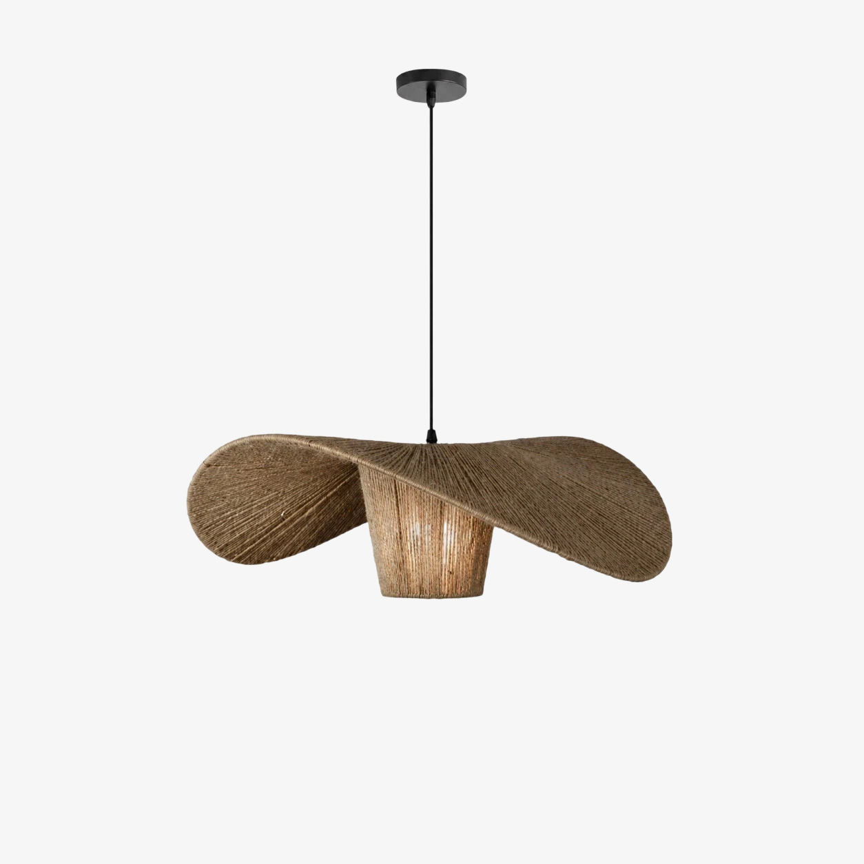 60 cm Hanfseil-Pendelleuchte (Größenoption)
