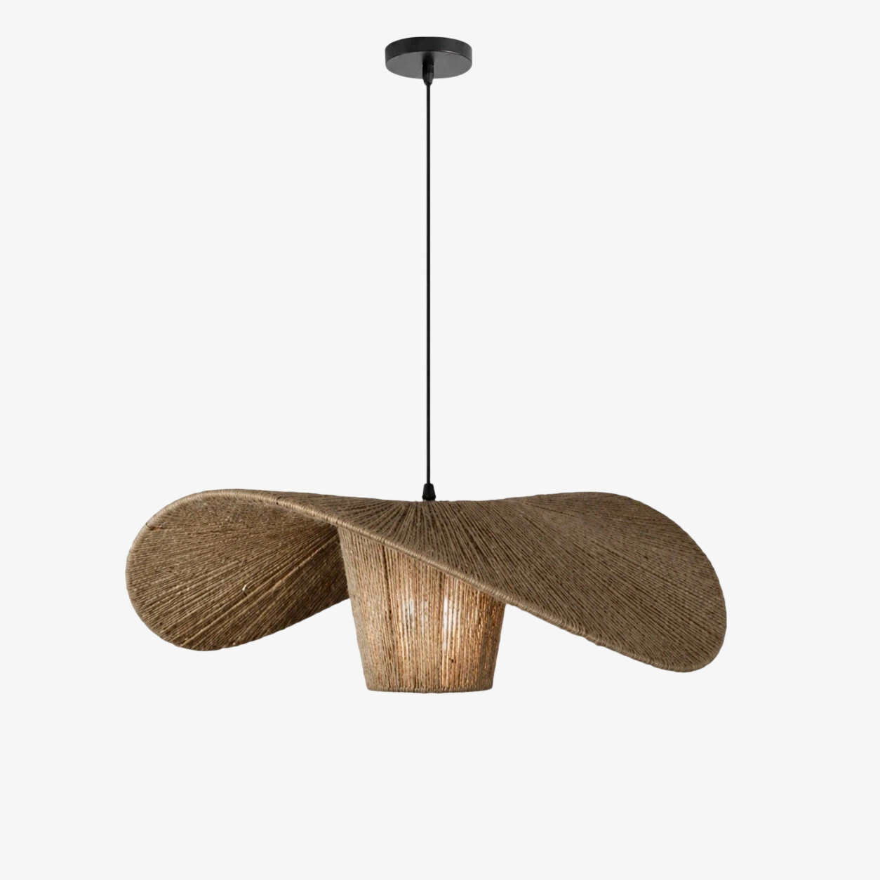 100 cm Hanfseil-Pendelleuchte (Größenoption)