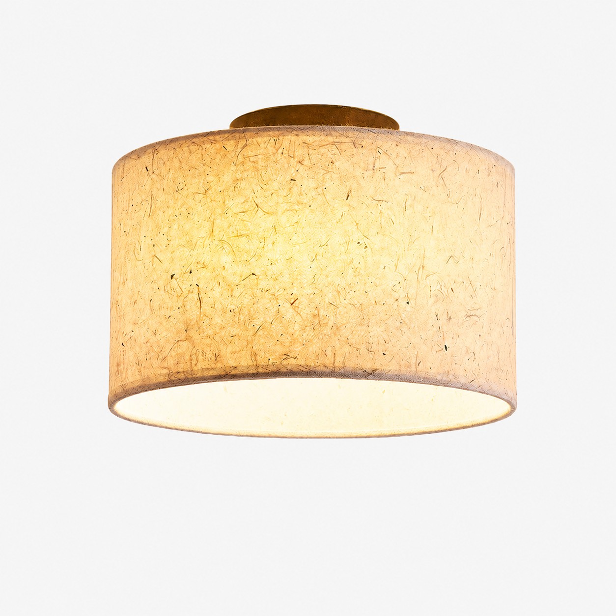 Plafonnier en papier naturel de 23 cm (9,1 pouces).