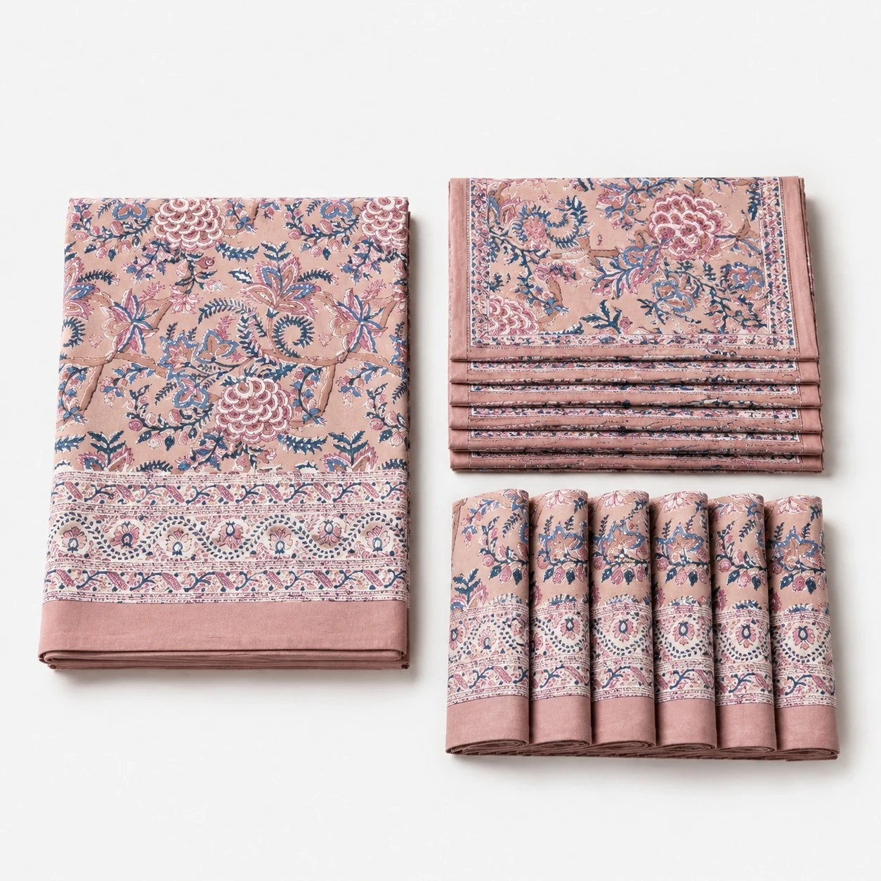 Rose mauve à motifs cachemire
