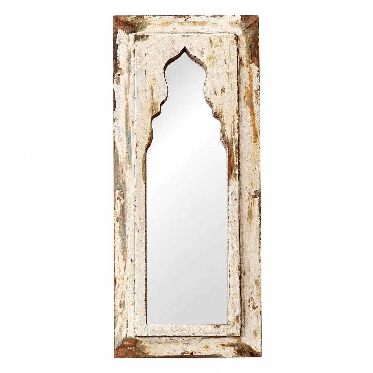 Miroir mural rustique en bois sculpté B