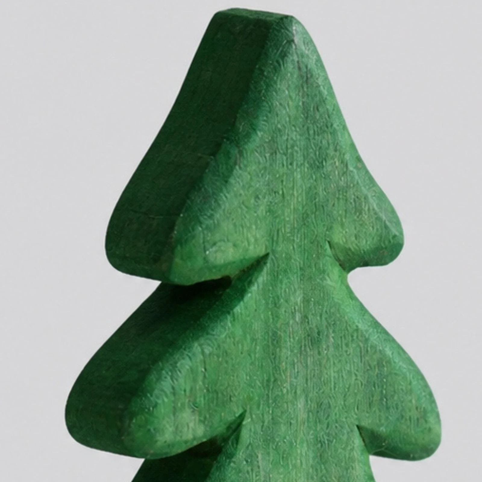Détails du grain du bois peints en vert