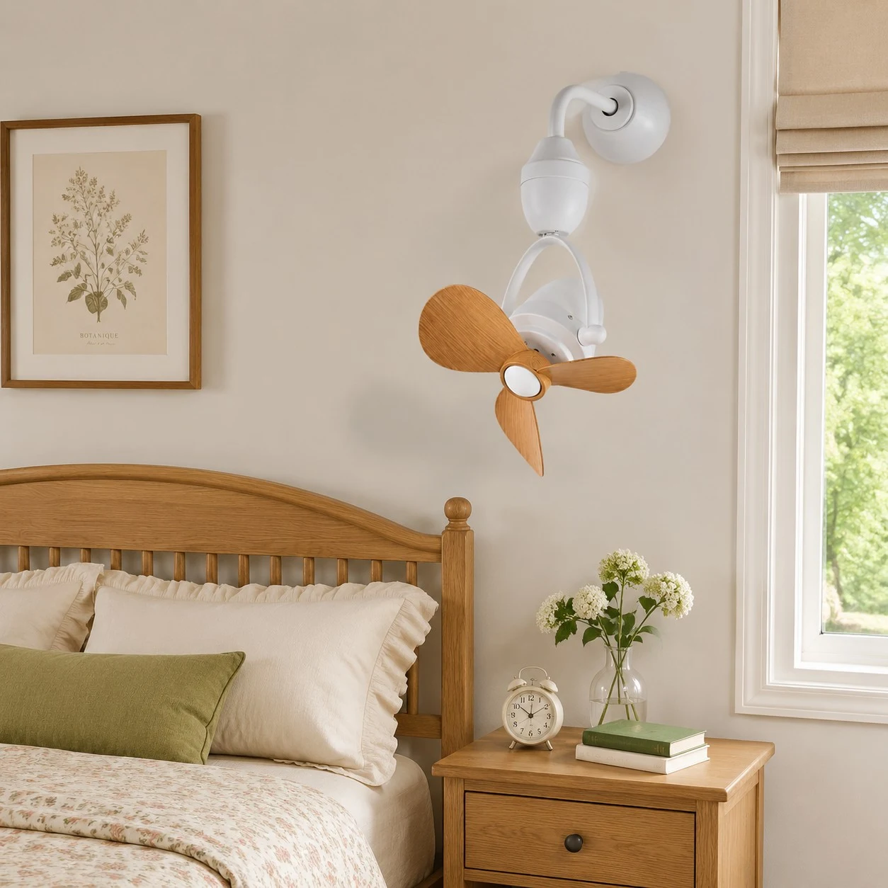 small ceiling fan room scene