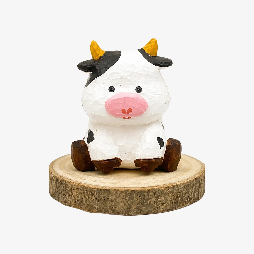 Figurines d'animaux en bois sculptées à la main