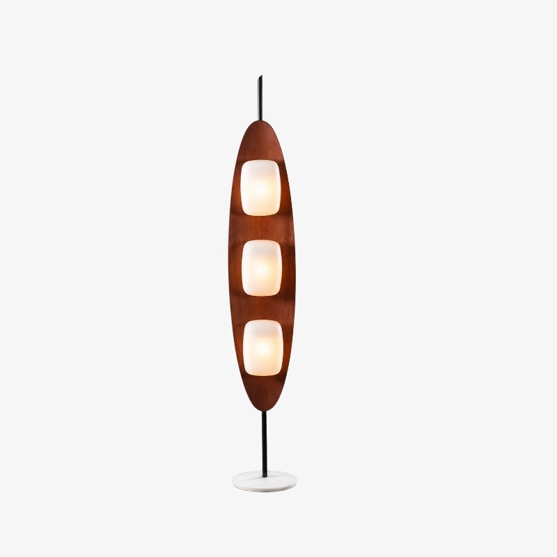 Lampadaire Bauhaus couleur noyer - Vue produit