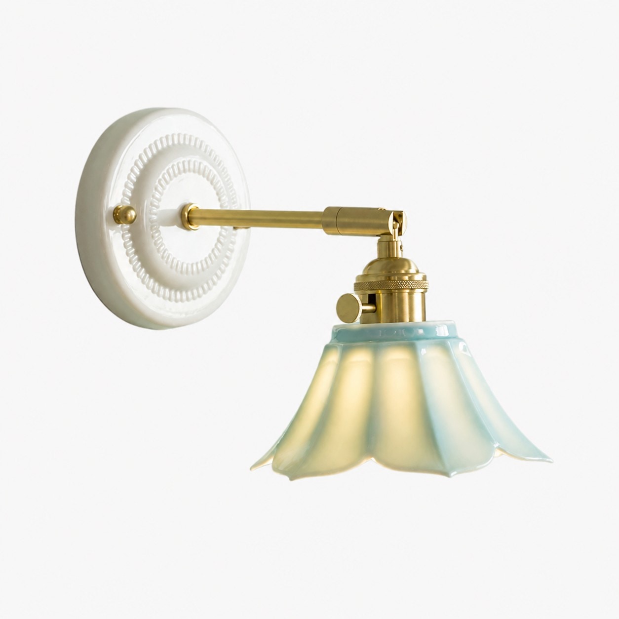 Cyan / Ceramics / Style B ceramic wall lamp SKU view