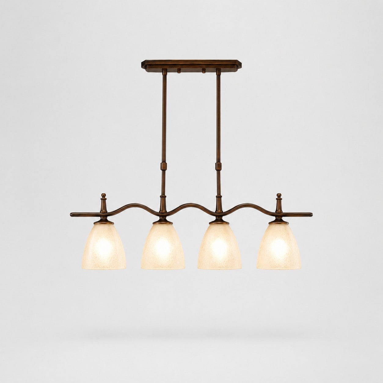 Suspension en verre à 4 bras
