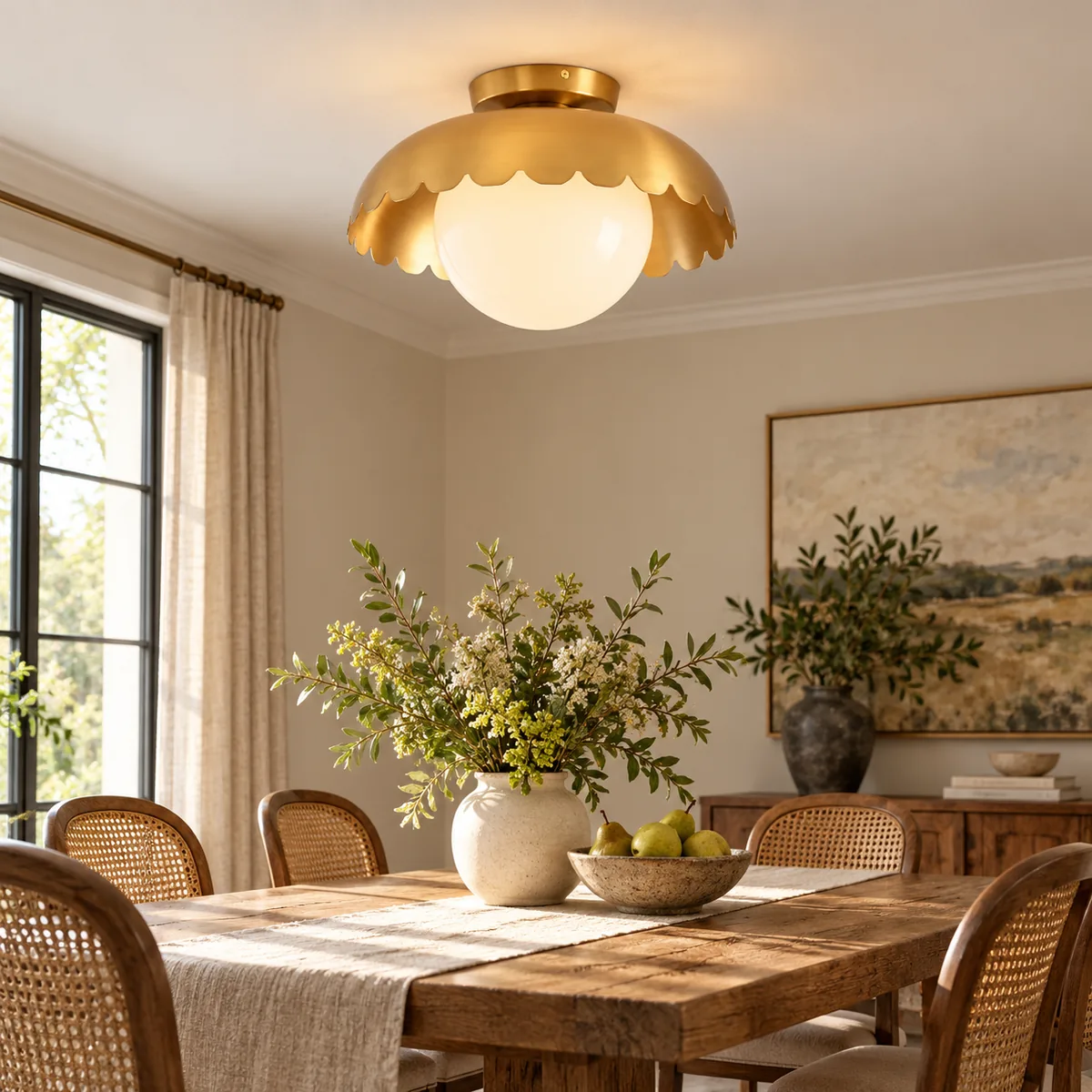 Hardwired Flush Mount, Not a Pendant
