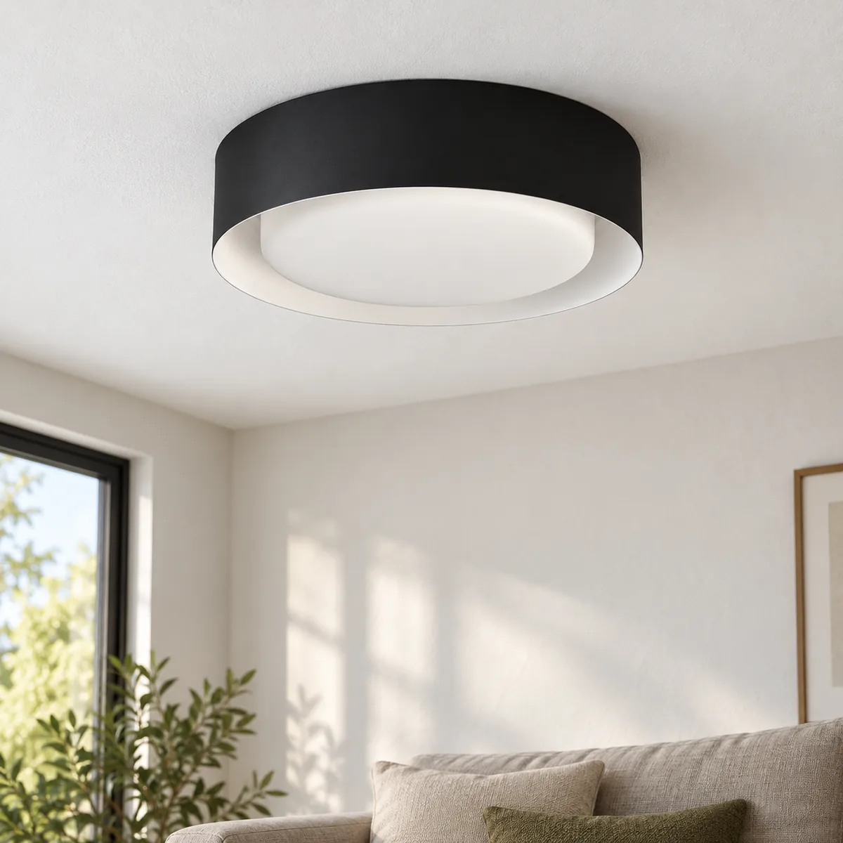 Semi-Flush Drum with a Thickened Canopy