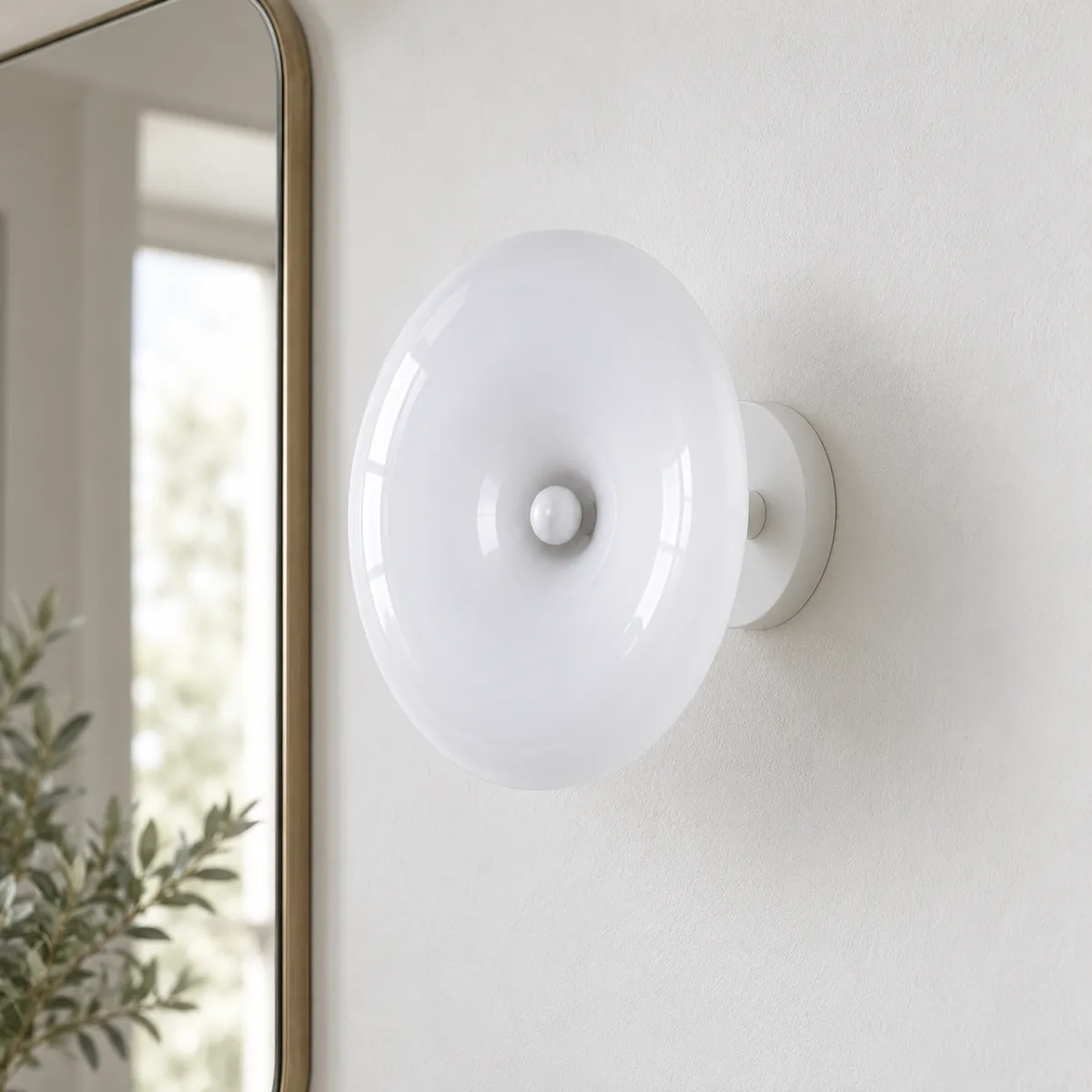 Integrated LED Inside a Mouth-Blown Disc