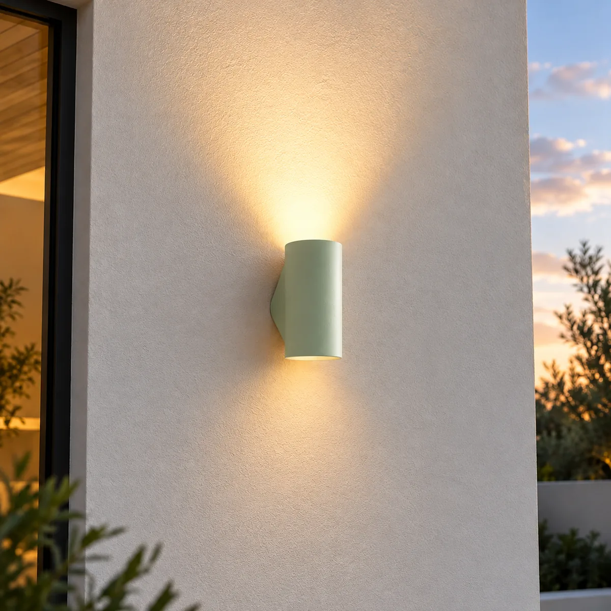 Built-In LED for a Weatherproof Wall
