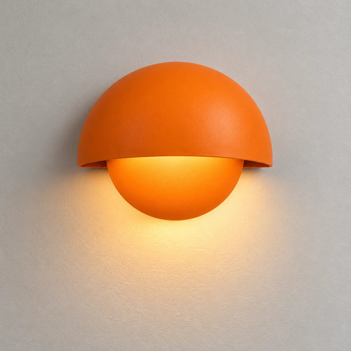Cabled or Battery Half-Dome Wall Light