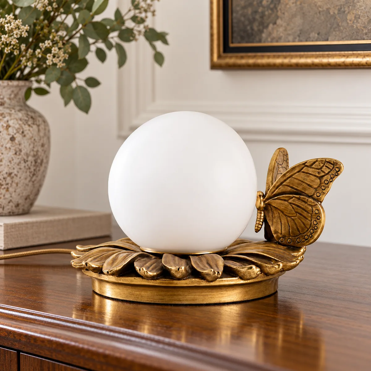 Plug-In Table Lamp with a Cord Switch