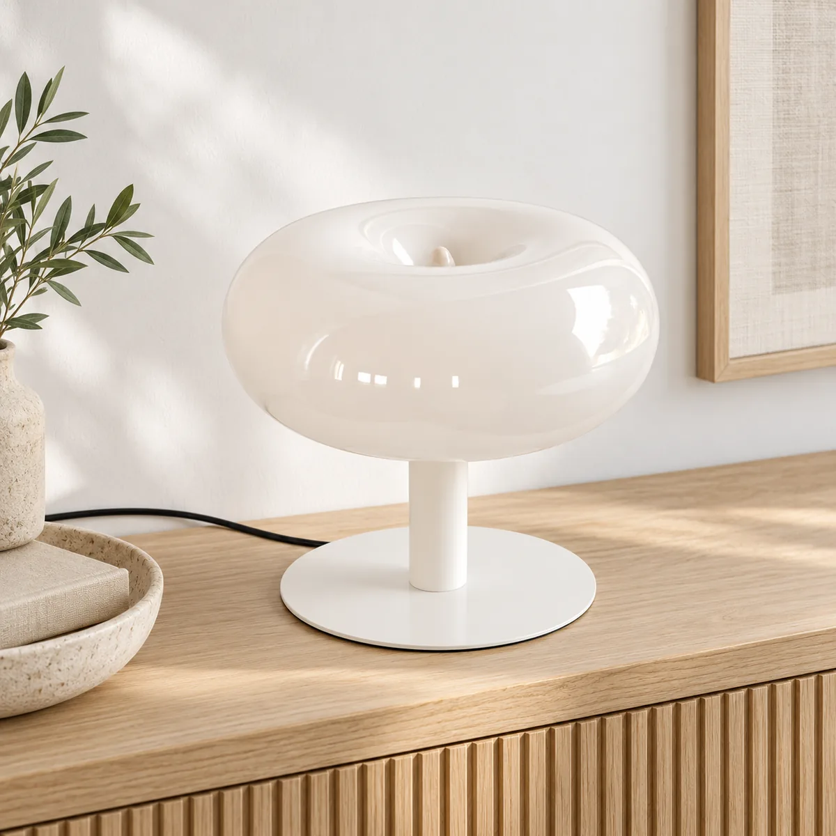 Hand-Blown Glass over a Built-In LED