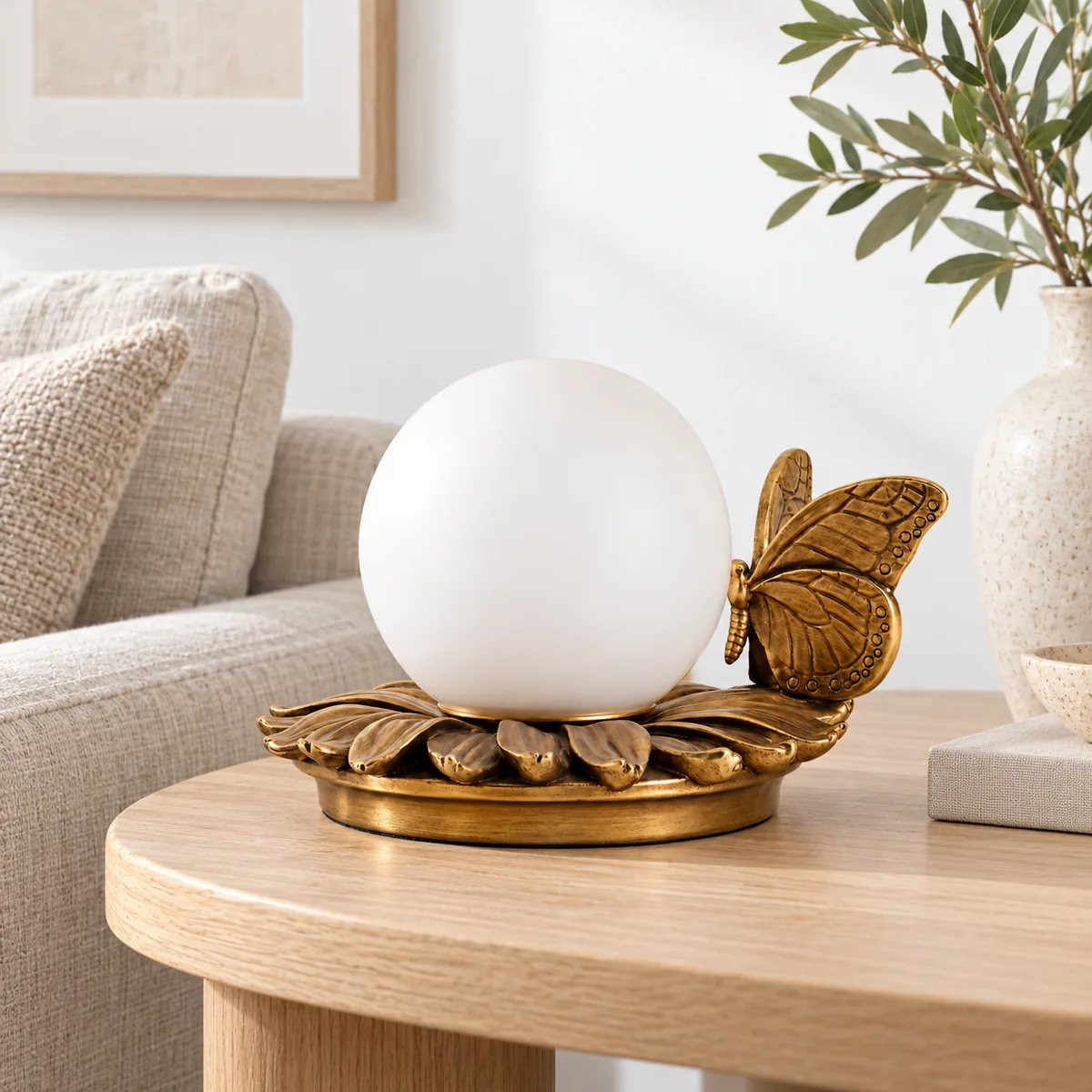 Base, Globe, and Butterfly as One Object